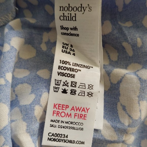 Marks&Spencer Printed V-Neck Midi Tea-Dress - Picture 6 of 6